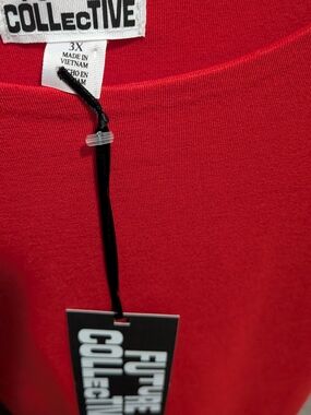 FUTURE Collective Red Knit Top